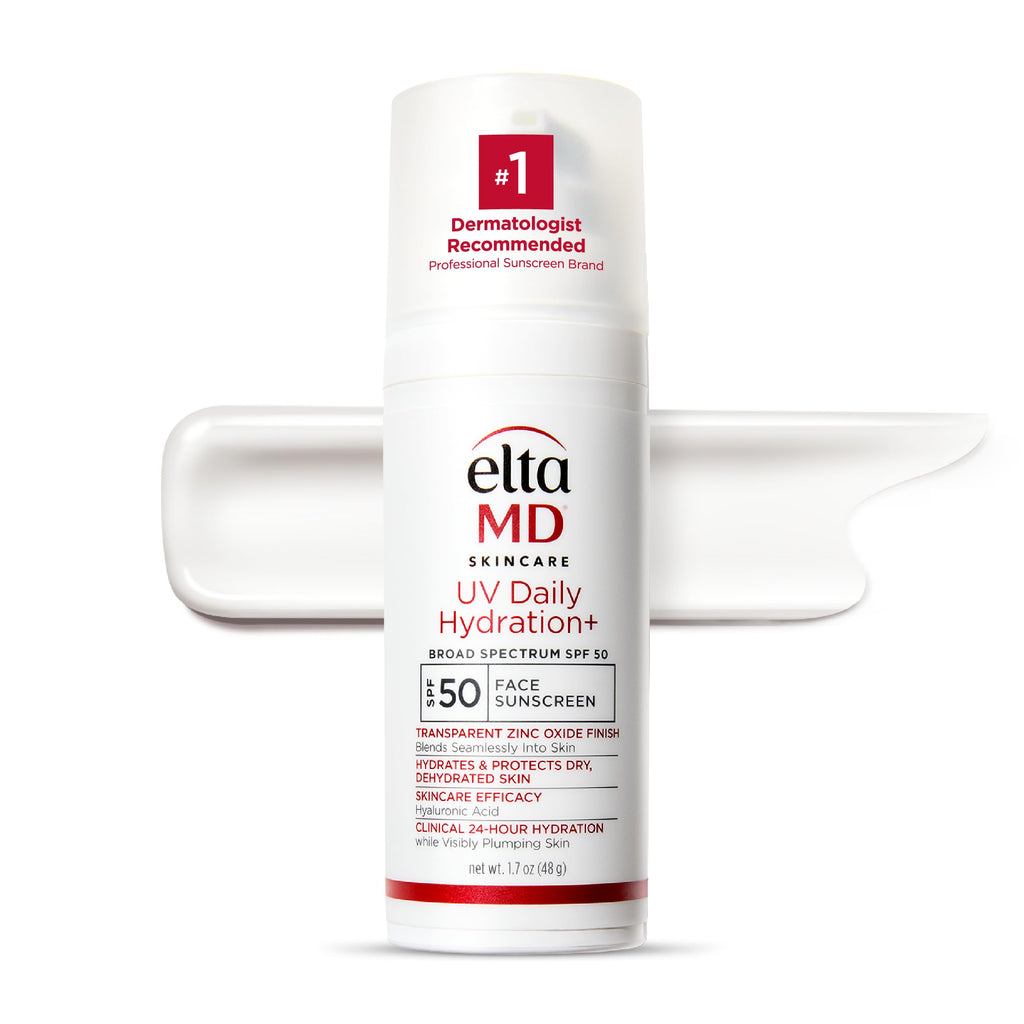 EltaMD UV Daily Hydration+ SPF 50 – Lightweight Sunscreen for Advanced Sun Protection & Skin Hydration.