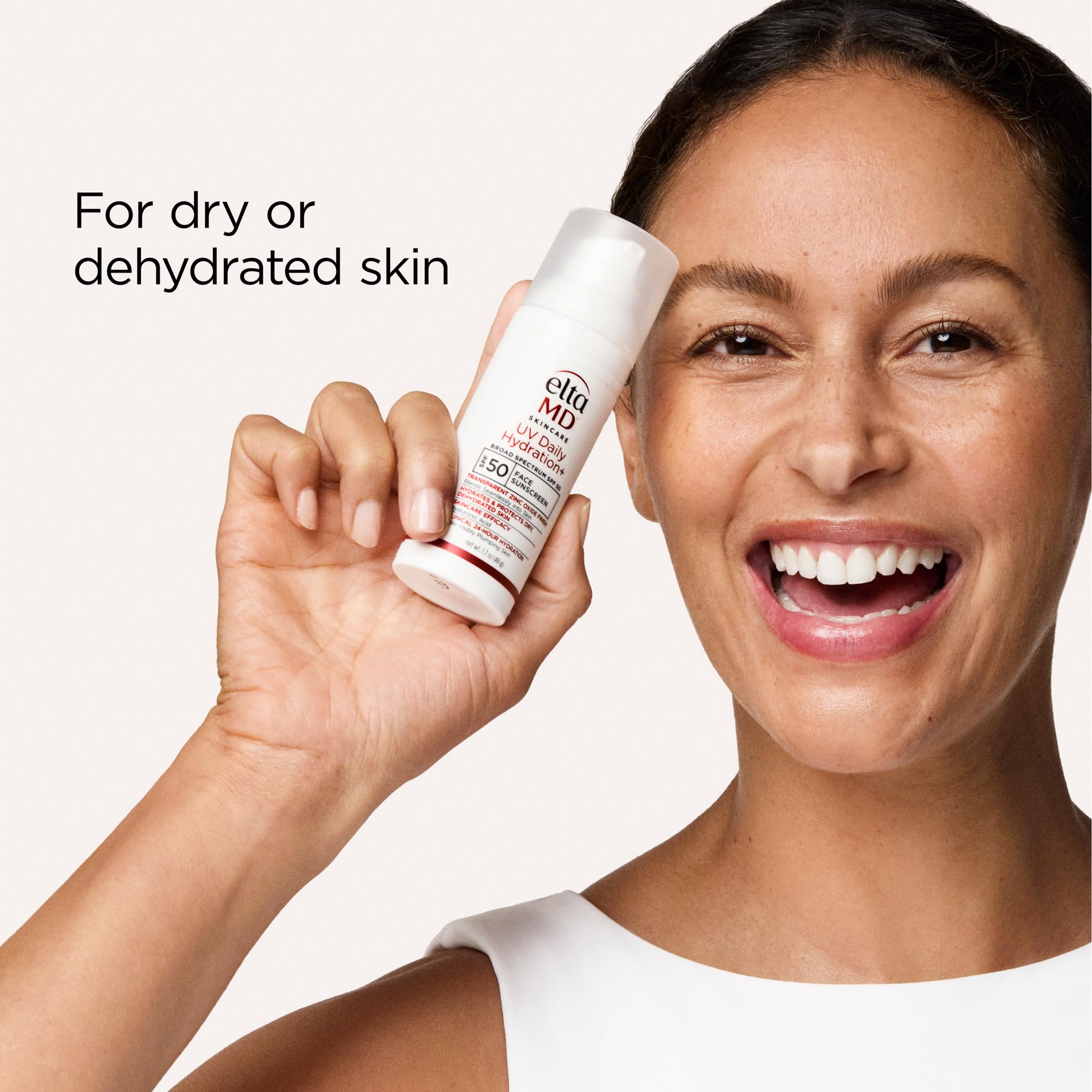EltaMD UV Daily Hydration+ SPF 50 – Lightweight Sunscreen for Advanced Sun Protection & Skin Hydration.