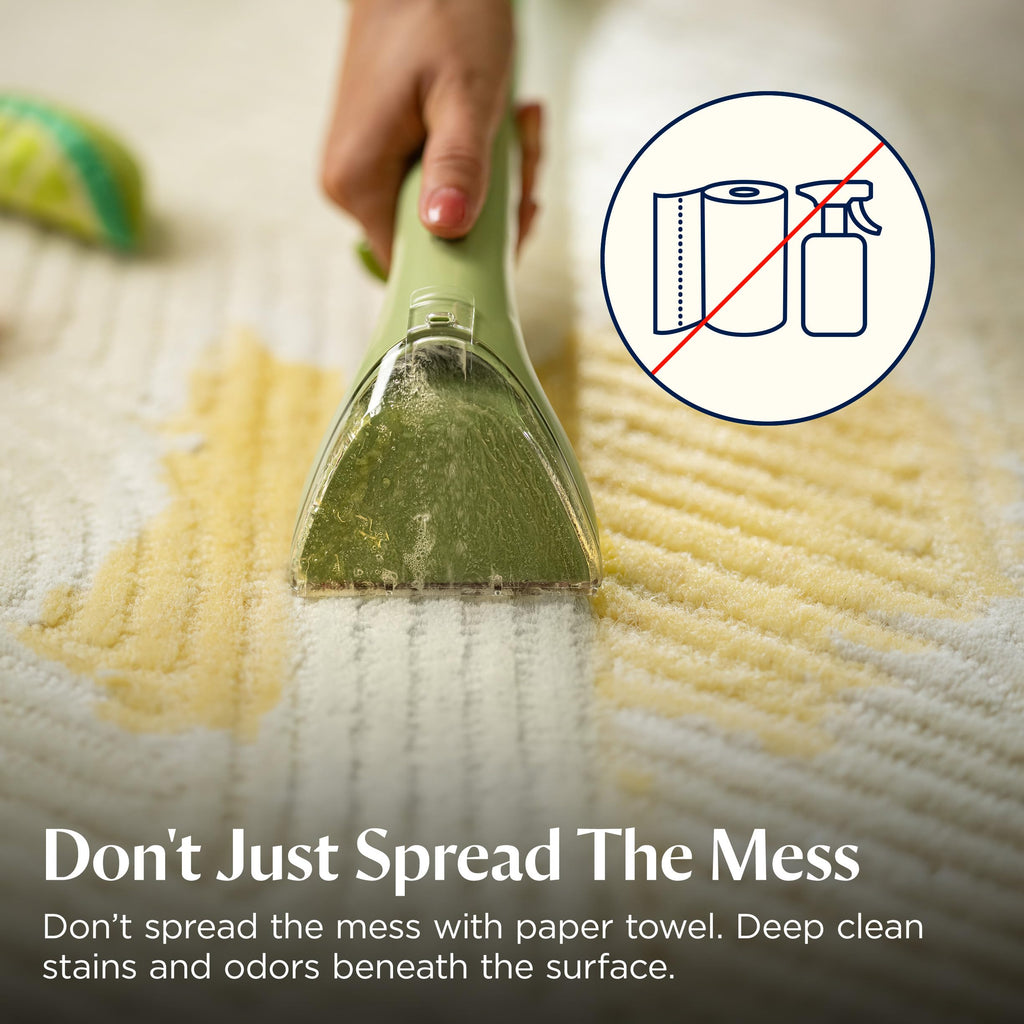 BISSELL Little Green Multi-Purpose Portable Carpet and Upholstery Cleaner – High-Power Spot & Stain Remover for Home, Car, and Auto Detailing (Model 1400B)