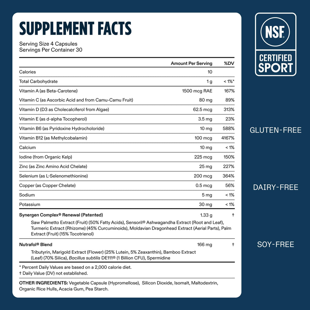 Nutrafol Men 50+ Hair Growth Supplements – Clinically Tested for Thicker Hair & Scalp Coverage.