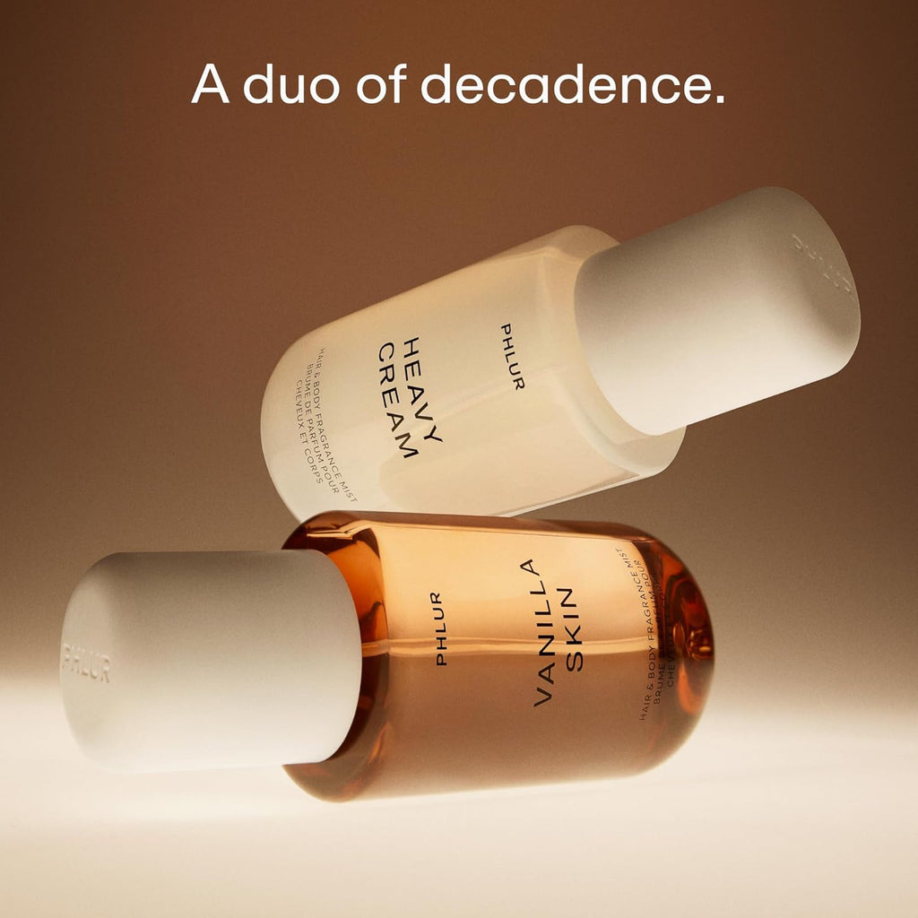 PHLUR Vanilla Skin & Heavy Cream Body Mist – Warm Gourmand Hair & Body Fragrance (8 Fl Oz).